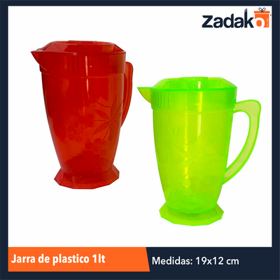 AL-0902-1 JARRA DE PLASTICO 1LT, CON 1 PZ O CAJA CON 36 PZS
