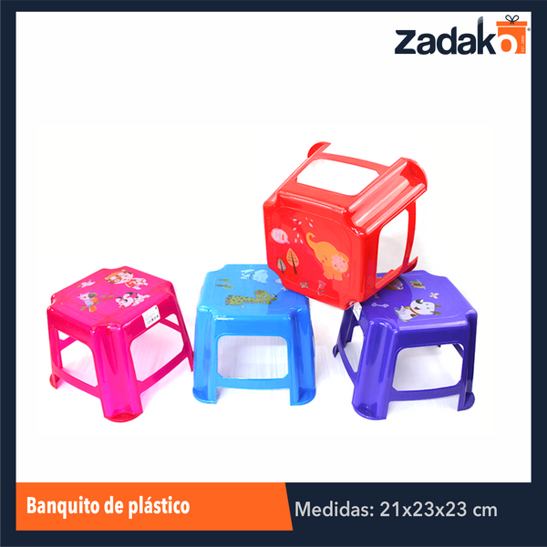 AL-1403 BANQUITO DE PLASTICO, CON 1 PZ O CAJA CON 25 PZS