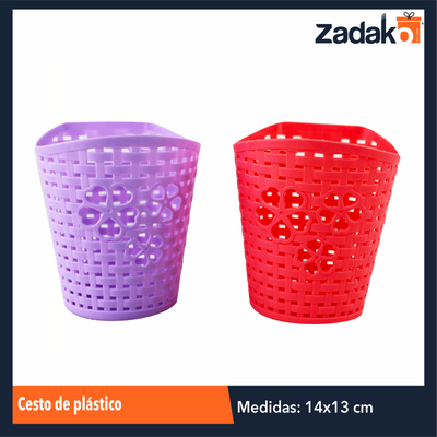 AM-0280-2 CESTO DE PLASTICO CON 1  PZ O CAJA CON 288 PZS