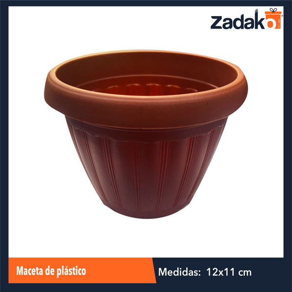 AM-0446-12 MACETA DE PLASTICO, CAJA CON 480 PZS