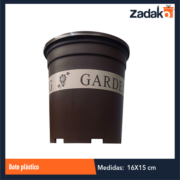 AM-0449A-1 MACETA REDONDA GARDEN,CON 1 PZ O  CAJA CON 192 PZS
