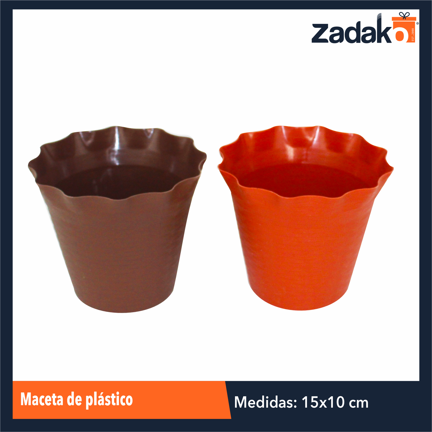 AM-0458-4 MACETA DE PLASTICO, CON 1 PZ O CAJA CON 160 PZS