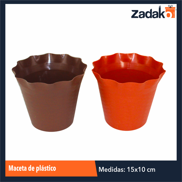AM-0458-4 MACETA DE PLASTICO, CON 1 PZ O CAJA CON 160 PZS