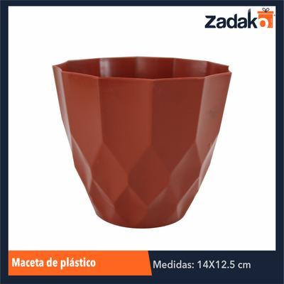 AM-0464A-14 MACETA DE PLASTICO, CON 1 PZ O CAJA CON 288 PZS