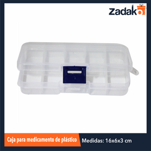 AO-9005 CAJA PARA MEDICAMENTO DE PLASTICO, CON 1 PZ O CAJA CON 240 PZS