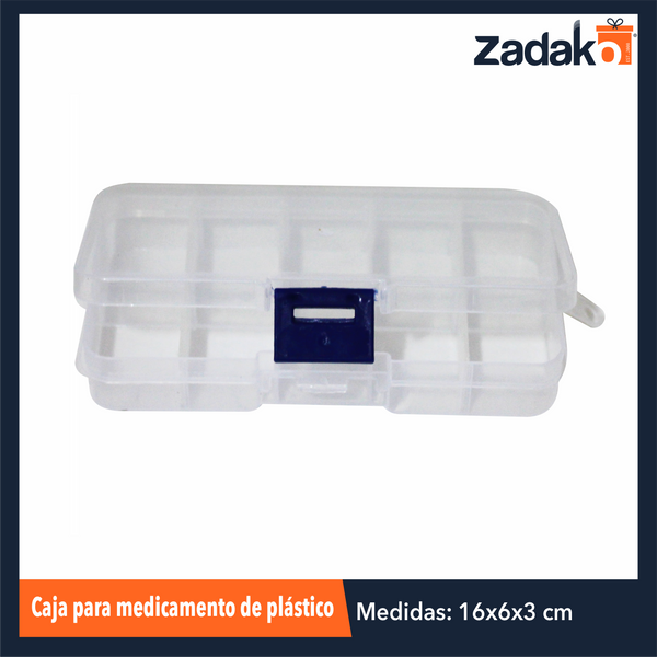 AO-9005 CAJA PARA MEDICAMENTO DE PLASTICO, CON 1 PZ O CAJA CON 240 PZS