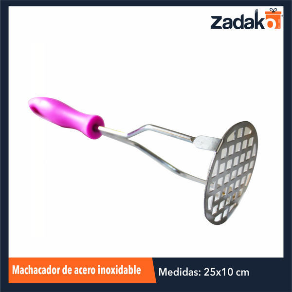 AT-9104 MACHACADOR DE ACERO INOXIDABLE, CON 1 PZ O CAJA CON 120 PZS