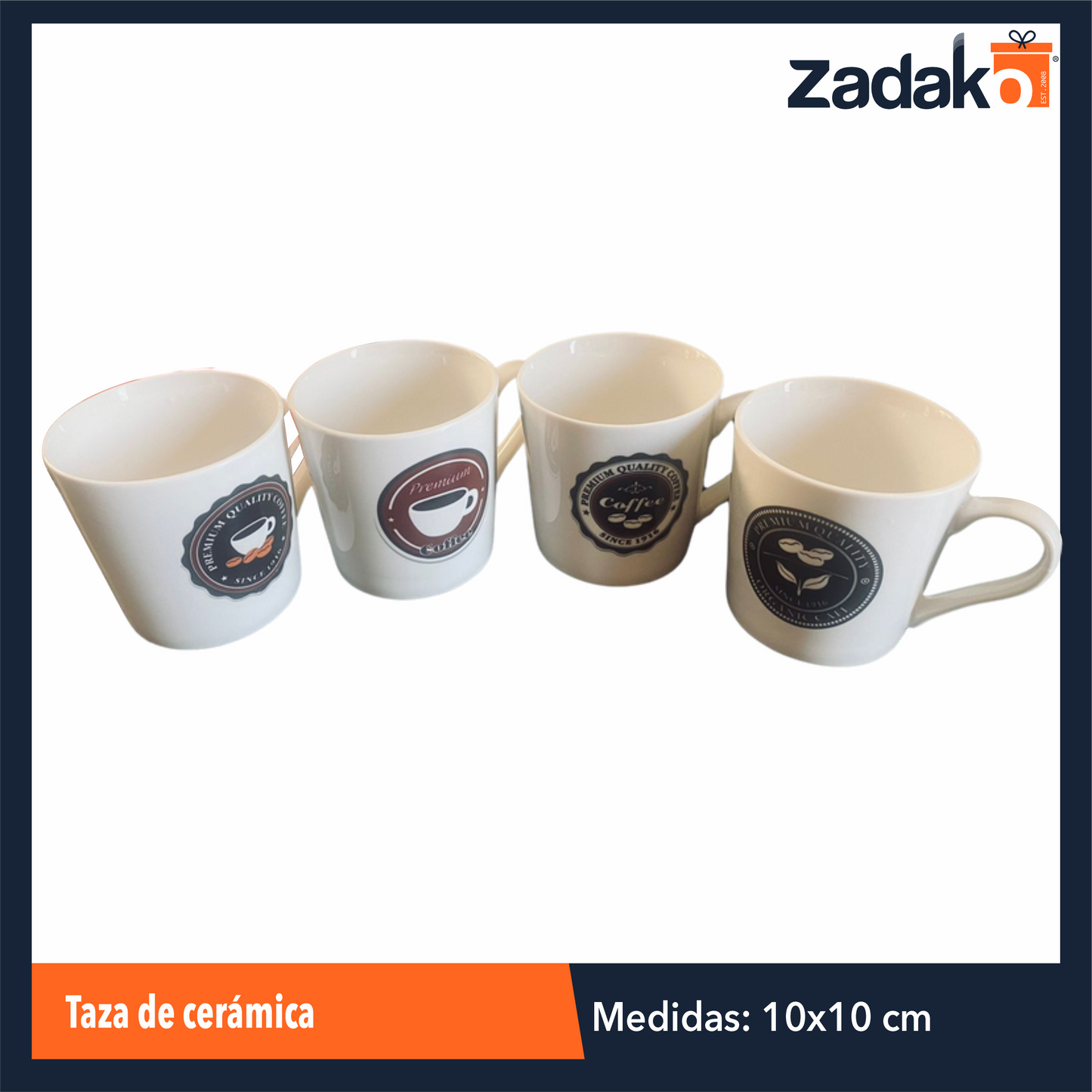 AW-1161 TAZA DE CERAMICA, CON 1 PZ O CAJA CON 48 PZS