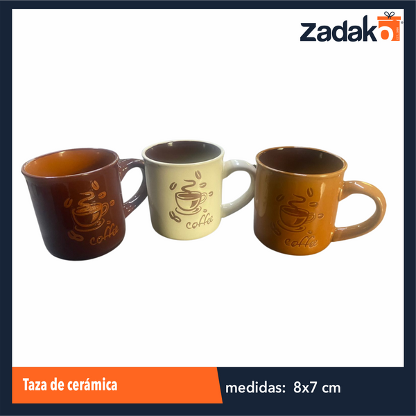 AW-1403B TAZA DE CERAMICA, CON 1 PZ O CAJA CON 96 PZS
