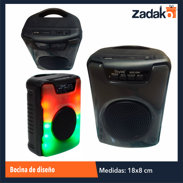 BOC-D94 BOCINA DE DISEÑO CON 1 PZ O CAJA CON 40 PZS