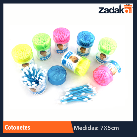 N-GPM-4957  ZH-0024 COTONETE FLOR, CON 12 PZS, O CAJA CON 20 PQTS