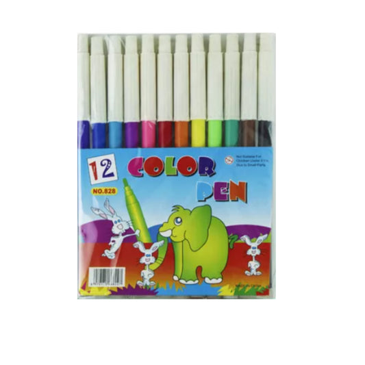 GPM-0265 BLISTER 12 COLORES PLUMINES CON 1 PAQ O CAJA CON 40 PQTS