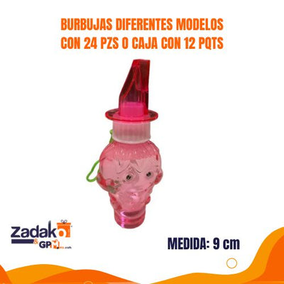 GPM-0602 BURBUJAS DIFERENTES MODELOS CON 24 PZS O CAJA CON 12 PQTS