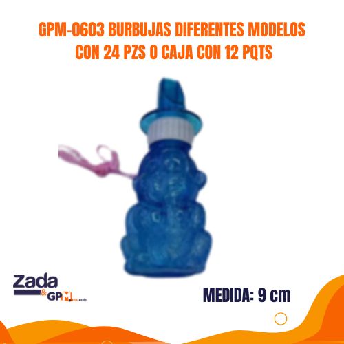 GPM-0603 BURBUJAS DIFERENTES MODELOS CON 24 PZS O CAJA CON 12 PQTS
