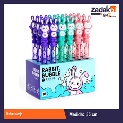 GPM-0621 BURBUJA CONEJO CON 1 PZ O CAJA CON 108 PZS