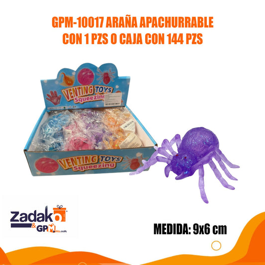GPM-10017 ARAÑA APACHURRABLE CON 1 PZS O CAJA CON 144 PZS