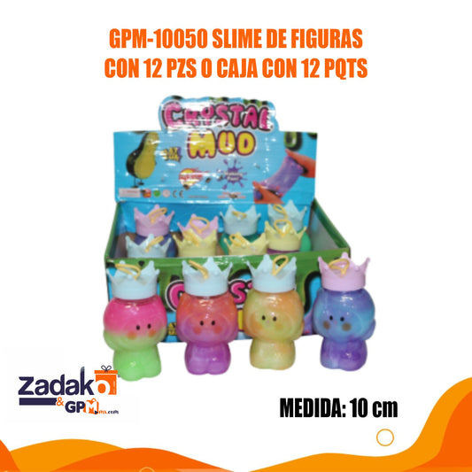GPM-10050 SLIME DE FIGURAS CON 12 PZS O CAJA CON 12 PQTS