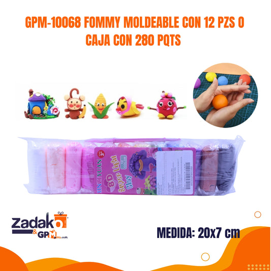 GPM-10068 FOMMY MOLDEABLE CON 12 PZS O CAJA CON 280 PQTS