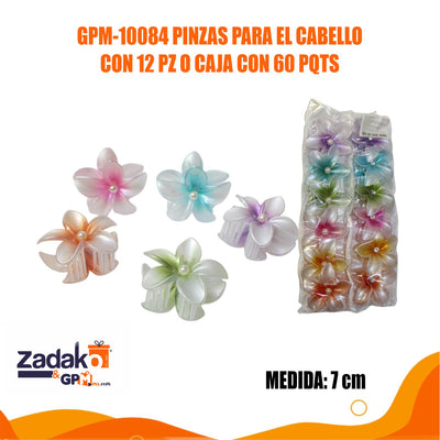 GPM-10084 PINZAS PARA EL CABELLO CON 12 PZ O CAJA CON 60 PQTS