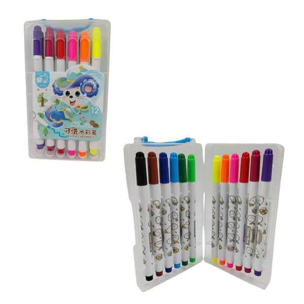 GPM-10102 ESTUCHE DE 12 PZS MARCADOR PLUMON CON 1 PZ O CAJA CON 160 PZS