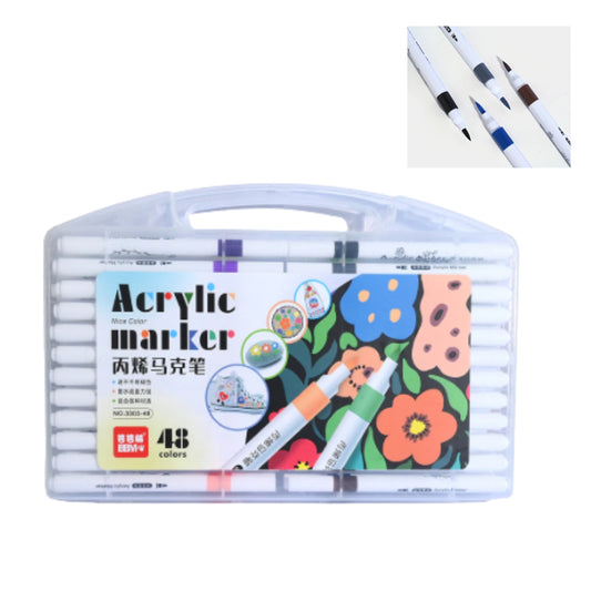 GPM-10104 ESTUCHE DE 12 PZS MARCADOR PLUMON CON 1 PZ O CAJA CON 160 PZS