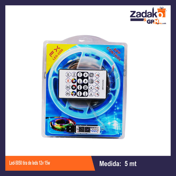 LED-5050 TIRA DE LEDS 12V 15W CAJA CON 60 PZS