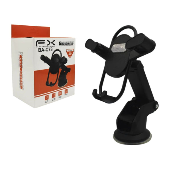 BA-C78 BASE PORTA CELULAR PARA CARRO CAJA CON 100 PZS