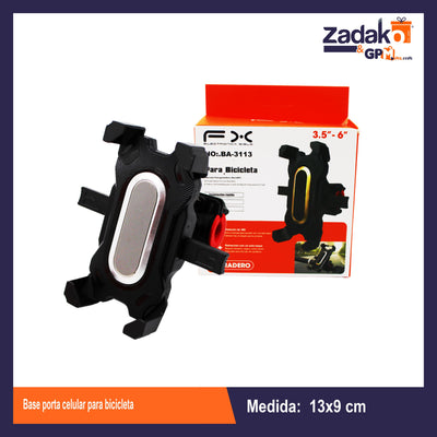 BA-3113 BASE PORTA CELULAR PARA BICICLETA CAJA CON 100 PZS