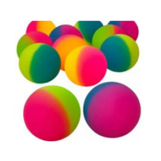 N-GPM-10261  GPM-10261 PELOTA SALTARINA BICOLOR 27 MM 100 PZS CON 1 PZ O CAJA CON 20 PZS