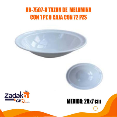 AB-7507-8 TAZON DE  MELAMINA CON 1 PZ O CAJA CON 72 PZS