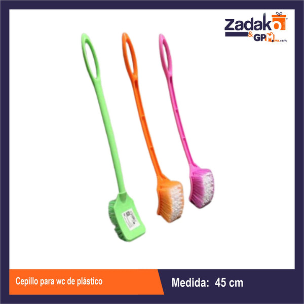 AO-3405 CEPILLO PARA WC  DE PLASTICO CON 1 PZ O CAJA CON 120 PZS