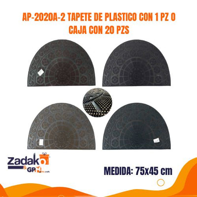 AP-2020A-2 TAPETE DE PLASTICO CON 1 PZ O CAJA CON 20 PZS