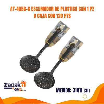 AT-4056-6 ESCURRIDOR DE PLASTICO CON 1 PZ O CAJA CON 120 PZS