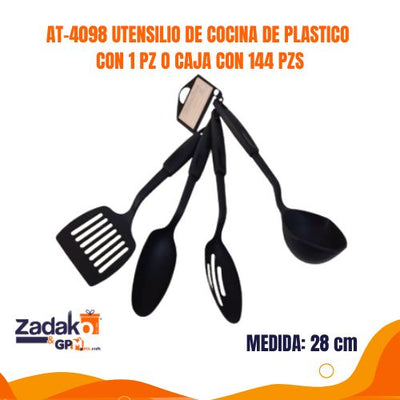 AT-4098 UTENSILIO DE COCINA DE PLASTICO CON 1 PZ O CAJA CON 144 PZS
