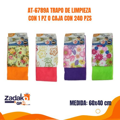 AT-6789A TRAPO DE LIMPIEZA CON 1 PZ O CAJA CON 240 PZS