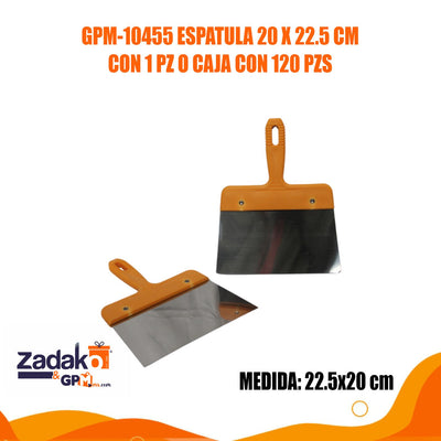 GPM-10455 ESPATULA 20 X 22.5 CM CON 1 PZ O CAJA CON 120 PZS