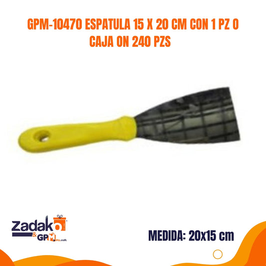 GPM-10470 ESPATULA 15 X 20 CM CON 1 PZ O CAJA ON 240 PZS