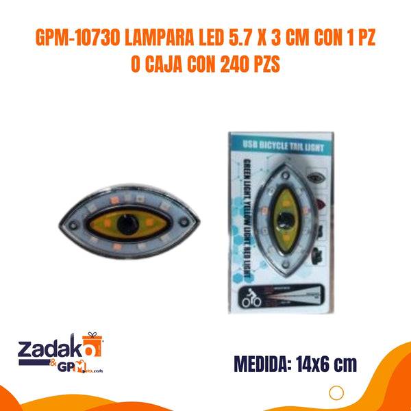 GPM-10730 LAMPARA LED 5.7 X 3 CM CON 1 PZ O CAJA CON 240 PZS