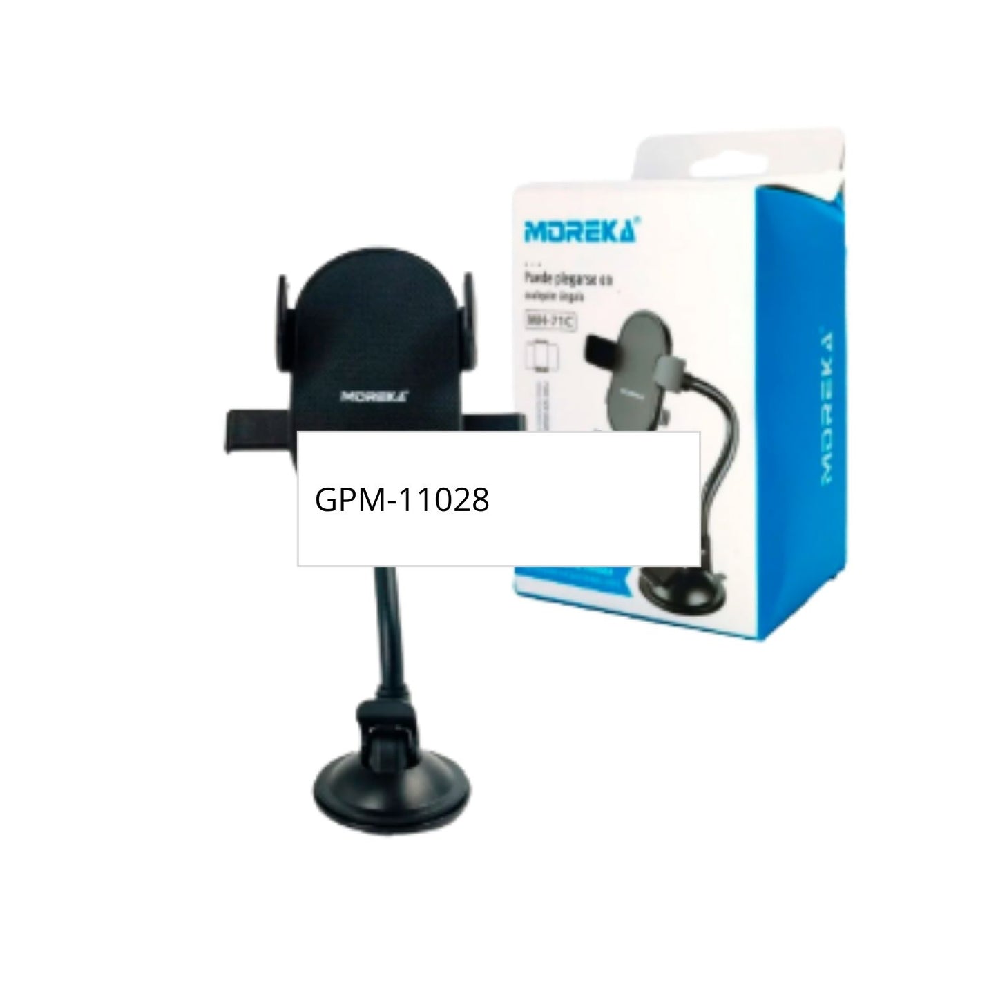 MH-71C SOPORTE AJUSTABLE GIRATORIO CON VENTOSA Y BRAZO FLEXIBLE PARA CELULAR CON 1 PZ O CAJA CON 100 PZS