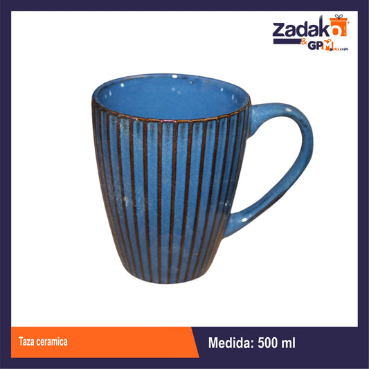 AW-1214 TAZA CERAMICA CON 1 PZ O CAJA CON 48 PZS