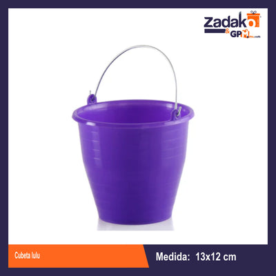 CUBETA LULU 13 X 12 CM CON 1 PZ  O CAJA CON 48 PZS