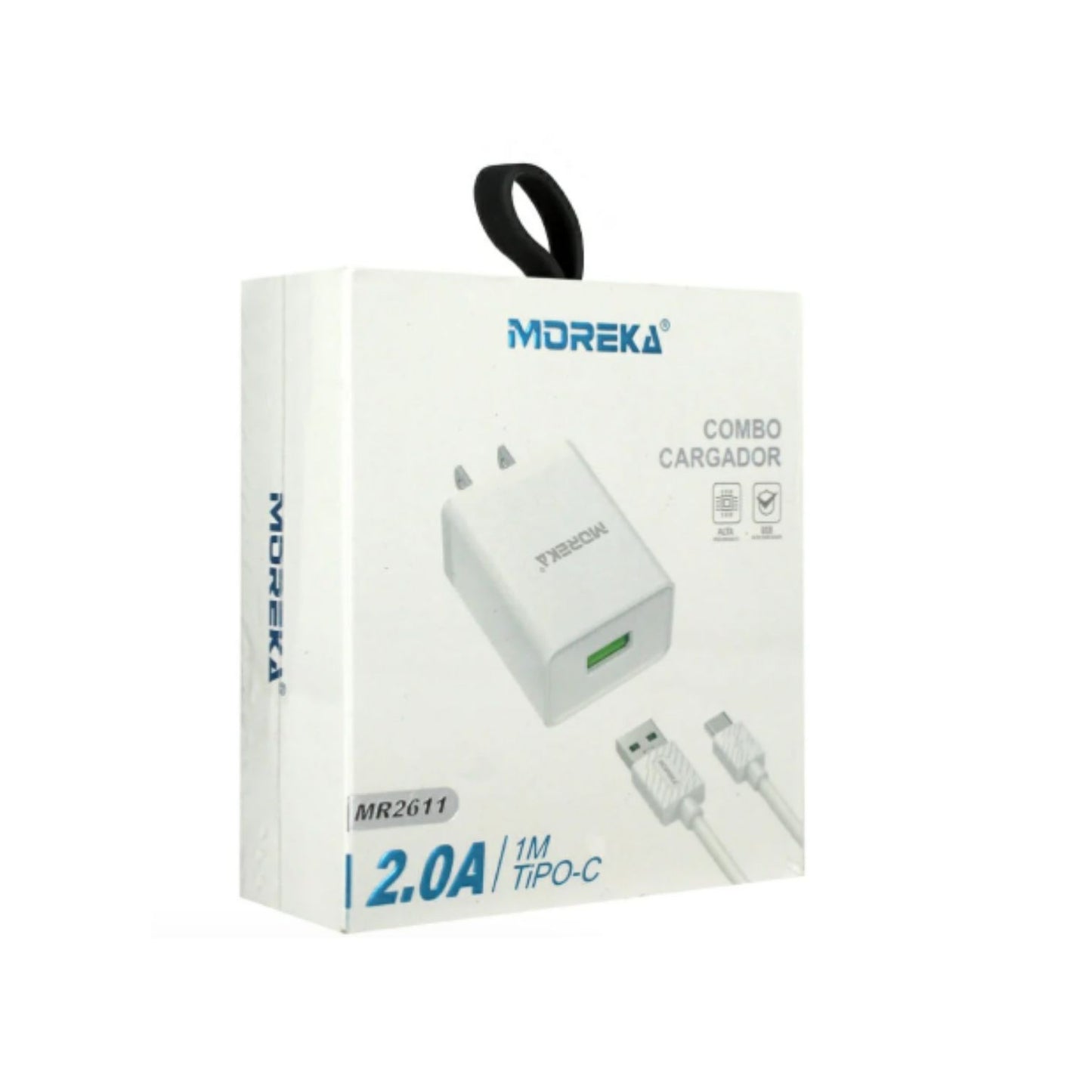 MR2611 COMBO CARGADOR  2.0A DE 1 METRO CON ENTRADA TIPO-C, CON 1 PZ O CAJA CON 200 PZS