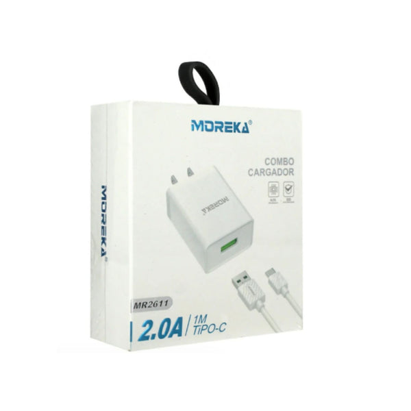 MR2611 COMBO CARGADOR  2.0A DE 1 METRO CON ENTRADA TIPO-C, CON 1 PZ O CAJA CON 200 PZS