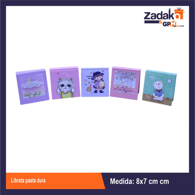UB-2004B LIBRETA PASTA DURA CON 1 PZ O CAJA CON 480 PZS