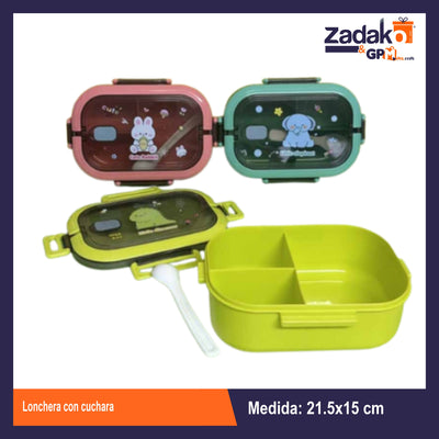 AD-1921 LONCHERA CON CUCHARA CON 1 PZ O CAJA CON 60 PZS