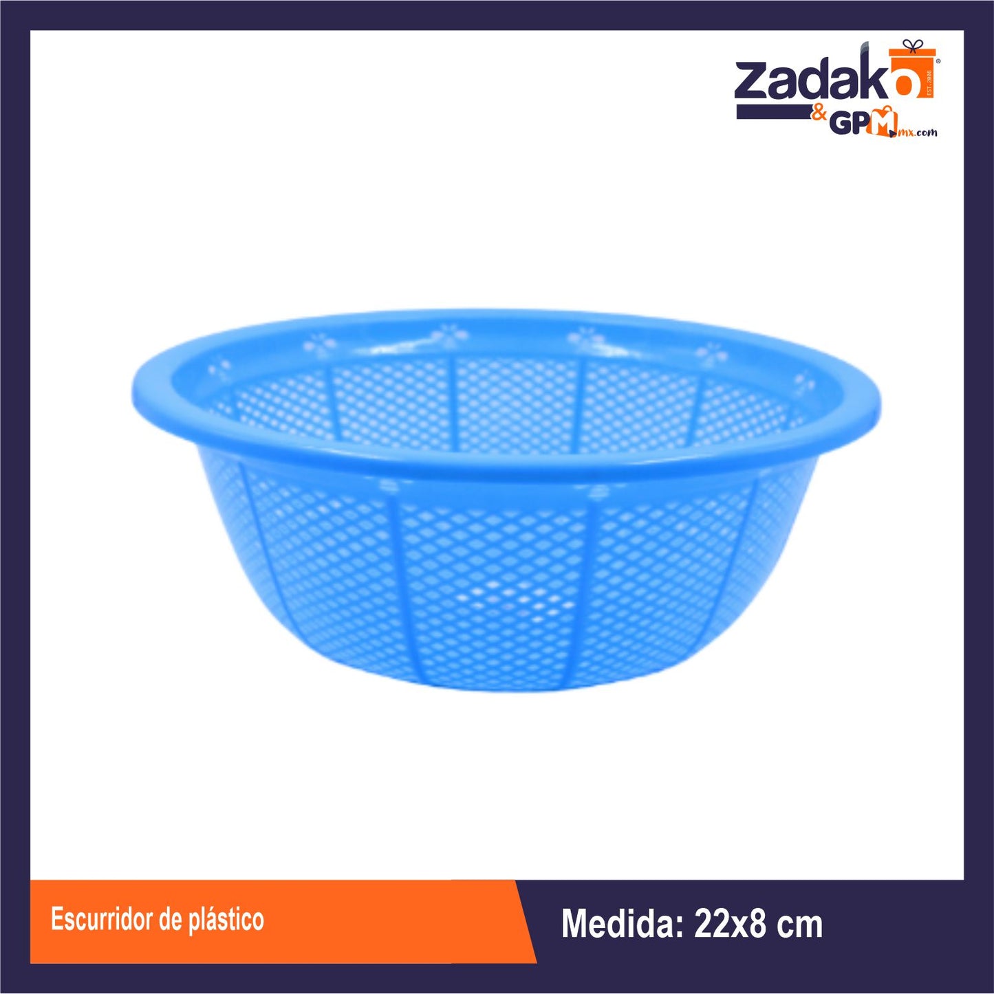 AK-2515-4 ESCURRIDOR DE PLASTICO CON 1 PZ O CAJA CON 120 PZS