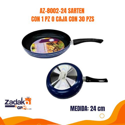 AZ-8002-24 SARTEN CON 1 PZ O CAJA CON 30 PZS