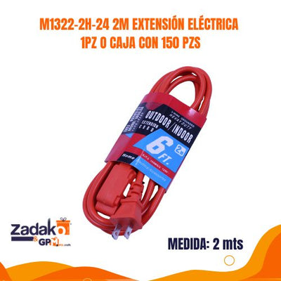 M1322-2H-24 2M EXTENSIÓN ELÉCTRICA 1PZ O CAJA CON 150 PZS