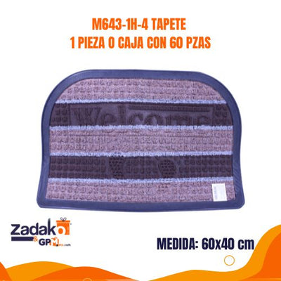 M643-1H-4 TAPETE 1 PIEZA O CAJA CON 60 PZAS