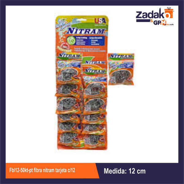 FBL12-50KT-PT FIBRA NITRAM TARJETA C/12 CAJA CON 60 PQTS